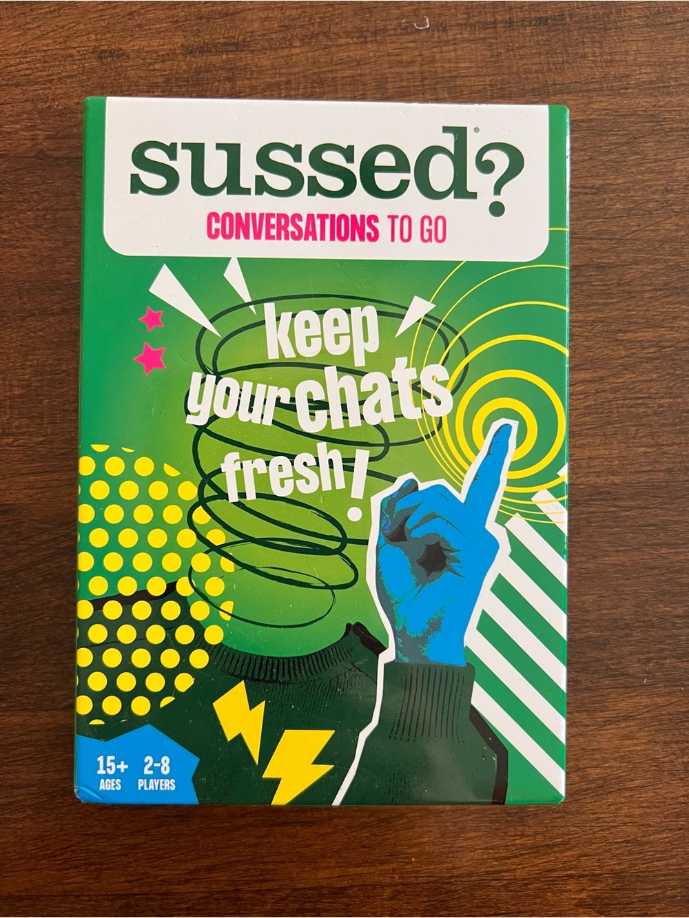 NEW Conversation Starters Game - Sussed? - Road Trip Family Game 15+ 2-8 Players